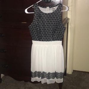 Black and white dress